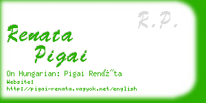 renata pigai business card